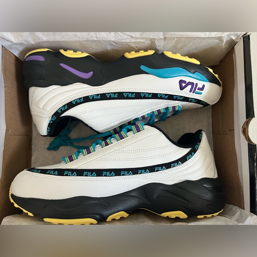 Fila - DRST 97 X RAY TRACER - 1RM00649-966 - WHT/ATMB/BLK - Size 10 Men Shoes